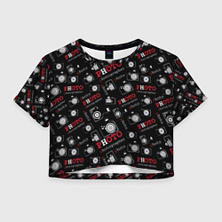 Футболка 3D укороченная женская Photographer Фотограф, цвет: 3D-принт