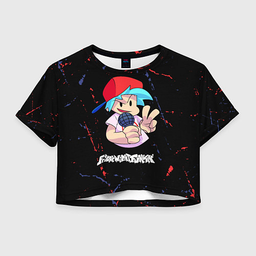 Женский топ FNF - ПАРЕНЬ Гранж / 3D-принт – фото 1