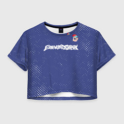 Футболка 3D укороченная женская ФНФ - ПАРЕНЬ Гранж, цвет: 3D-принт