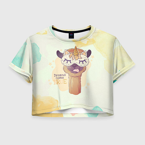 Женский топ Dream come true! / 3D-принт – фото 1