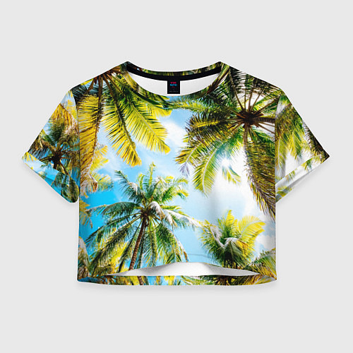 Женский топ Пальмы под солнцем / 3D-принт – фото 1