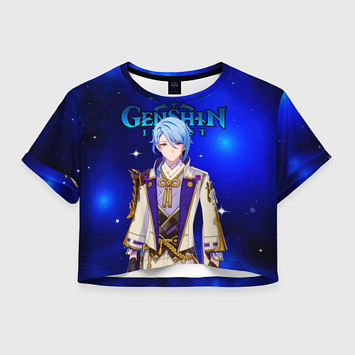 Женский топ Камисато Аято Kamisato Ayato / 3D-принт – фото 1