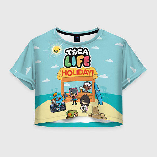 Женский топ Toca Life Holiday! / 3D-принт – фото 1