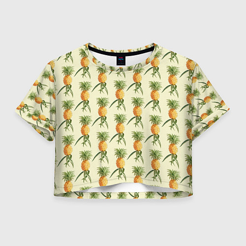 Женский топ Побеги ананасов / 3D-принт – фото 1