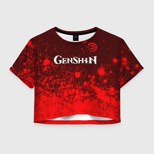 Женский топ ГЕНШИН ИМПАКТ - ГИДРО Арт 1 / 3D-принт – фото 1