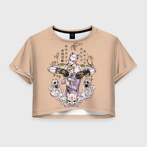 Женский топ KILLER QUEEN Йошикаге Кира JOJO PART 4 / 3D-принт – фото 1