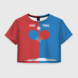 Женский топ PING PONG теннис