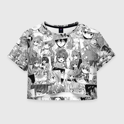 Женский топ Toradora pattern / 3D-принт – фото 1