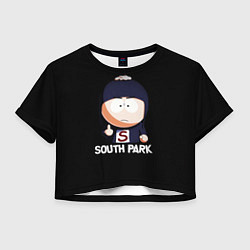 Футболка 3D укороченная женская South Park - мультфильм Южный парк, цвет: 3D-принт