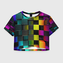 Женский топ Colored Geometric 3D pattern