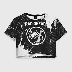 Женский топ Radiohead КОТ Краска