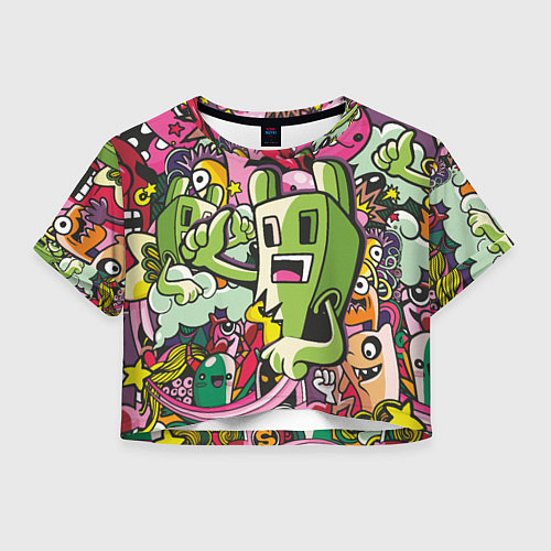 Женский топ Гневный Крипер / 3D-принт – фото 1