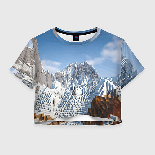 Женский топ Minecraft Mountains Video game / 3D-принт – фото 1