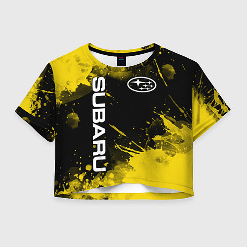Женский топ СУБАРУ - SUBARU Желтые пятна / 3D-принт – фото 1