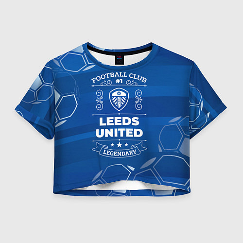 Женский топ Leeds United Football Club Number 1 / 3D-принт – фото 1