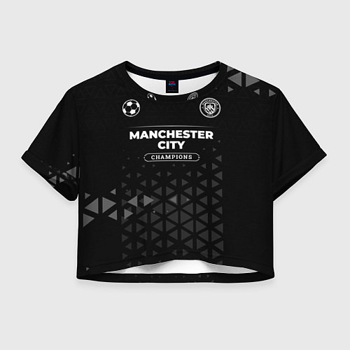 Женский топ Manchester City Champions Uniform / 3D-принт – фото 1