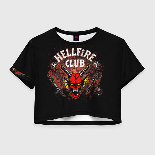 Женский топ Hellfire club / 3D-принт – фото 1