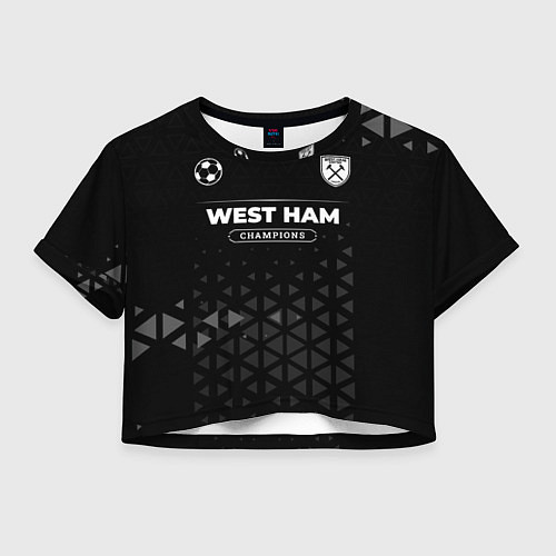 Женский топ West Ham Champions Uniform / 3D-принт – фото 1