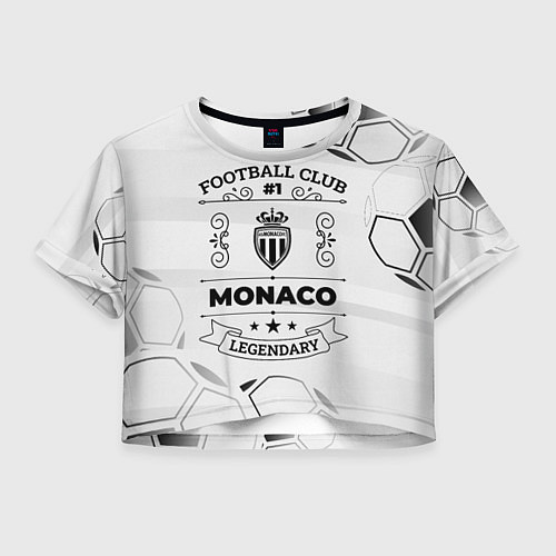 Женский топ Monaco Football Club Number 1 Legendary / 3D-принт – фото 1