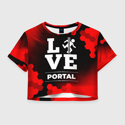 Женский топ Portal Love Классика / 3D-принт – фото 1