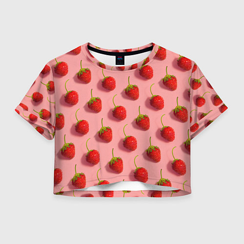 Женский топ Strawberry Pattern / 3D-принт – фото 1