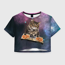Женский топ Космический котёнок диджей Space DJ Cat