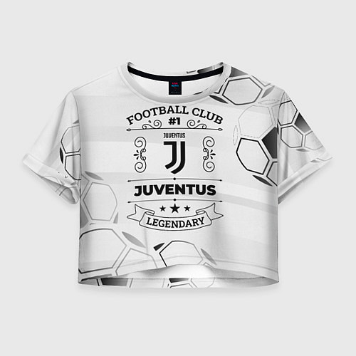 Женский топ Juventus Football Club Number 1 Legendary / 3D-принт – фото 1