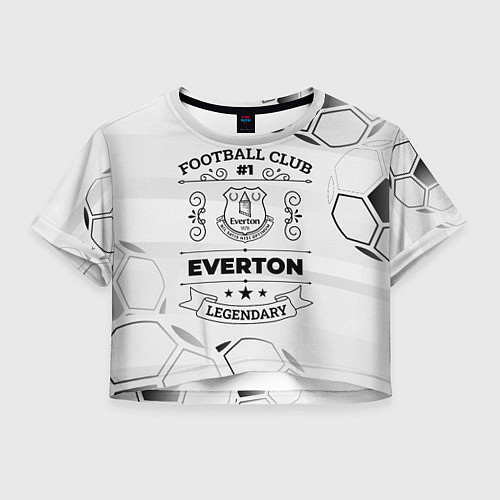 Женский топ Everton Football Club Number 1 Legendary / 3D-принт – фото 1