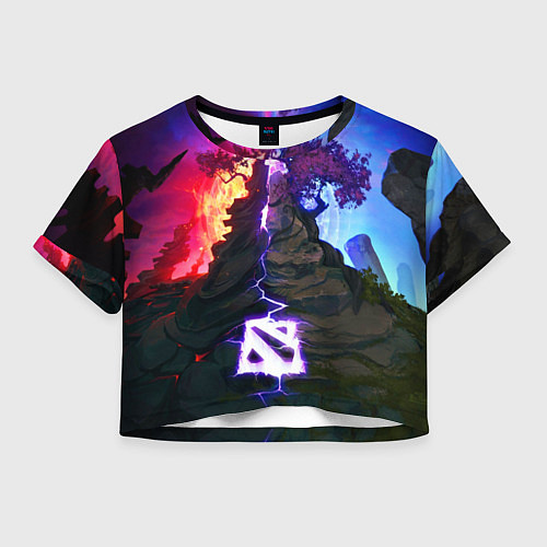 Женский топ Огонь и воздух / 3D-принт – фото 1