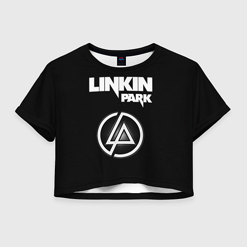 Женский топ Linkin Park логотип и надпись / 3D-принт – фото 1