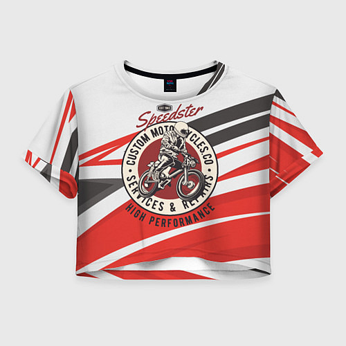 Женский топ Мотокросс moto sport / 3D-принт – фото 1