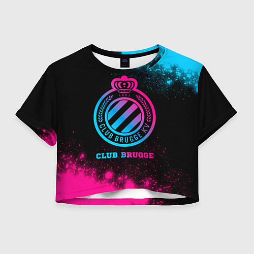 Женский топ Club Brugge Neon Gradient / 3D-принт – фото 1