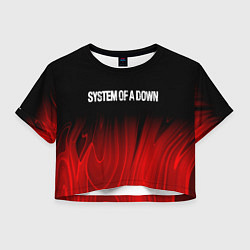 Женский топ System of a Down Red Plasma