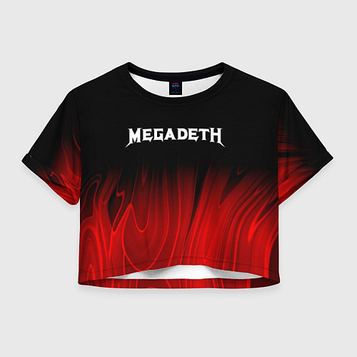 Женский топ Megadeth Red Plasma / 3D-принт – фото 1