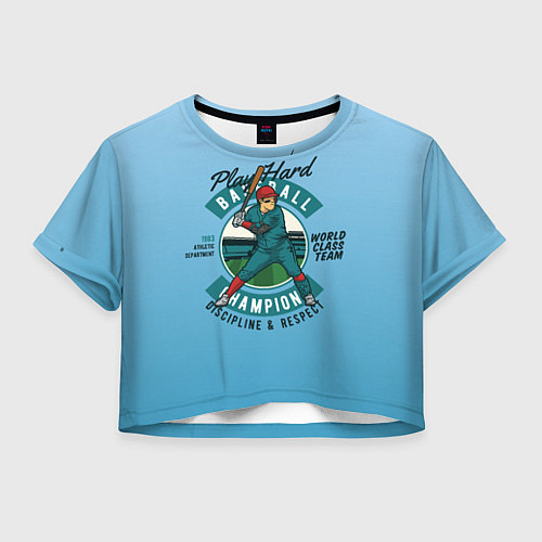 Женский топ Чемпионат по бейсболу / 3D-принт – фото 1