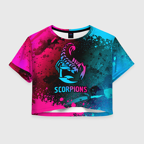 Женский топ Scorpions Neon Gradient / 3D-принт – фото 1