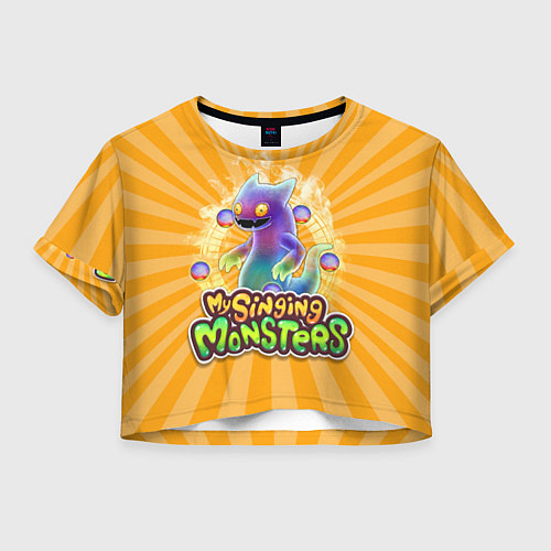 Женский топ My Singing Monsters Вужас / 3D-принт – фото 1