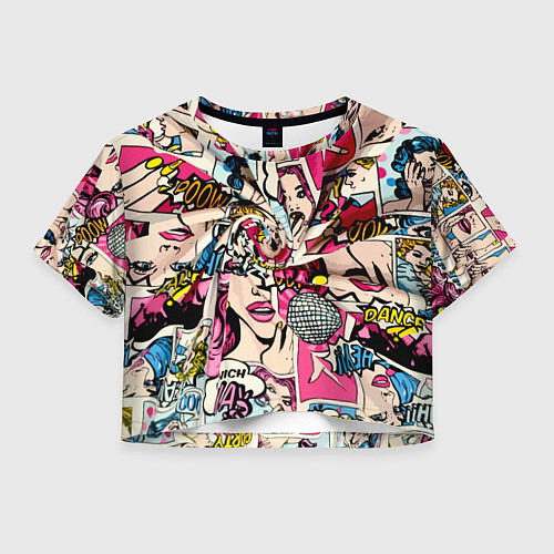 Женский топ Twisted pop atr pattern / 3D-принт – фото 1