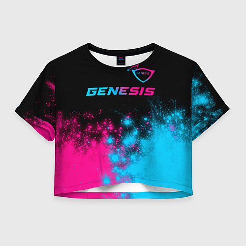 Женский топ Genesis Neon Gradient / 3D-принт – фото 1