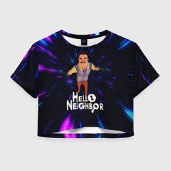 Женский топ Hello Neighbor Привет сосед Бегущий сосед