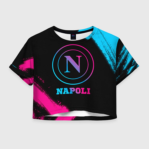 Женский топ Napoli FC Neon Gradient / 3D-принт – фото 1