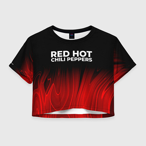 Женский топ Red Hot Chili Peppers red plasma / 3D-принт – фото 1