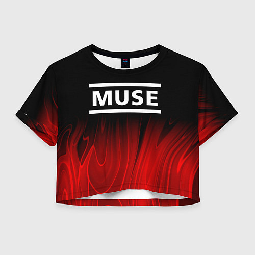 Женский топ Muse red plasma / 3D-принт – фото 1