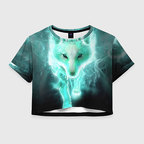 Женский топ Волк из света / 3D-принт – фото 1