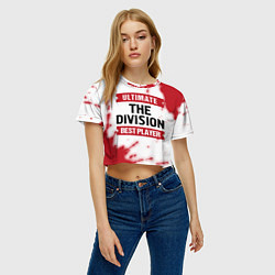Футболка 3D укороченная женская The Division: Best Player Ultimate, цвет: 3D-принт — фото 2