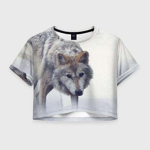 Женский топ Волк зимой / 3D-принт – фото 1