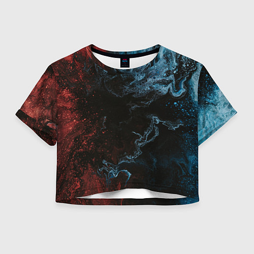 Женский топ Тьма и краски / 3D-принт – фото 1