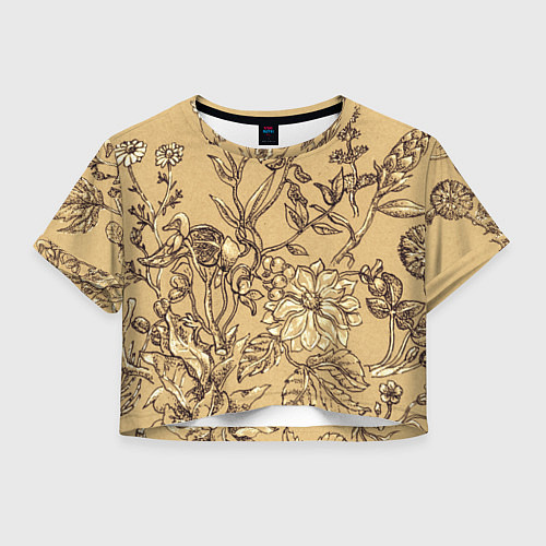 Женский топ Флора рисунок / 3D-принт – фото 1