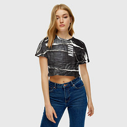 Футболка 3D укороченная женская Vanguard rags - Milano, цвет: 3D-принт — фото 2