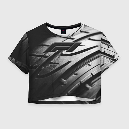 Женский топ Formula 1 - dark theme / 3D-принт – фото 1